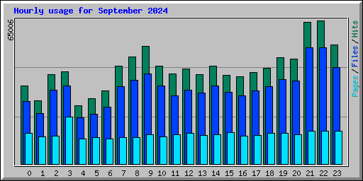 Hourly usage for September 2024