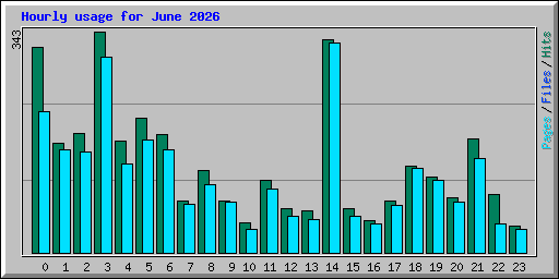 Hourly usage for June 2026