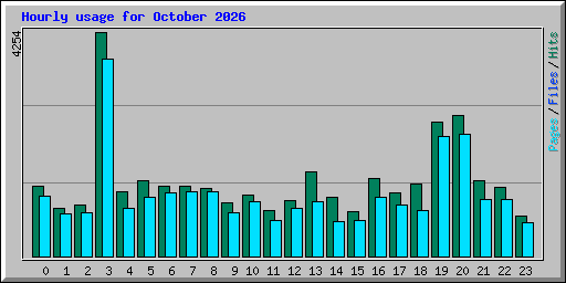 Hourly usage for October 2026